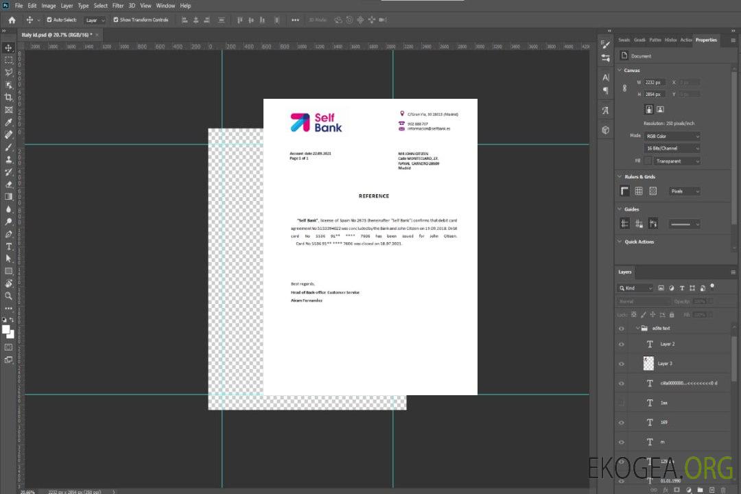 Espagne , Self bank , closure référence template